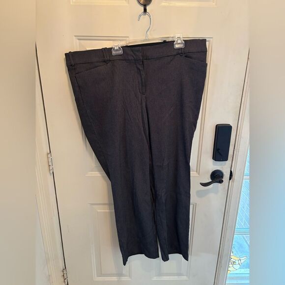 Lane Bryant Charcoal Micro Check Pants - Picture 4 of 6